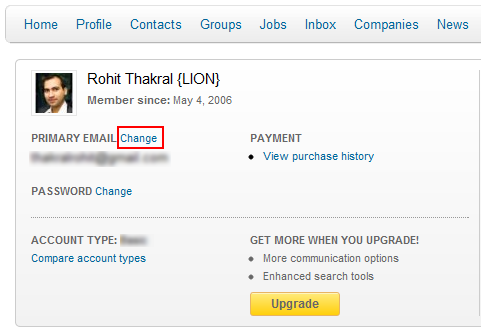 Change Primary Email Address LinkedIn Change Primary Email Address LinkedIn