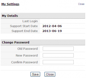 2CustomerPortalChangePassword